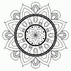Mandala shapes and circles