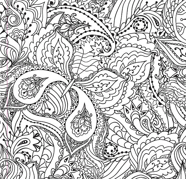 Complex coloring page