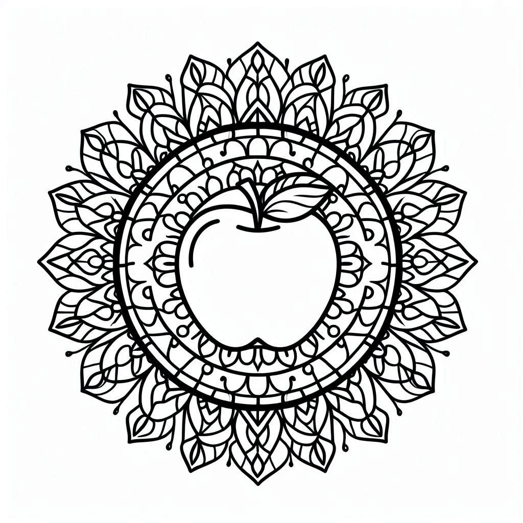מנדלה של תפוח לצביעה מנדלה של תפוח לצביעה