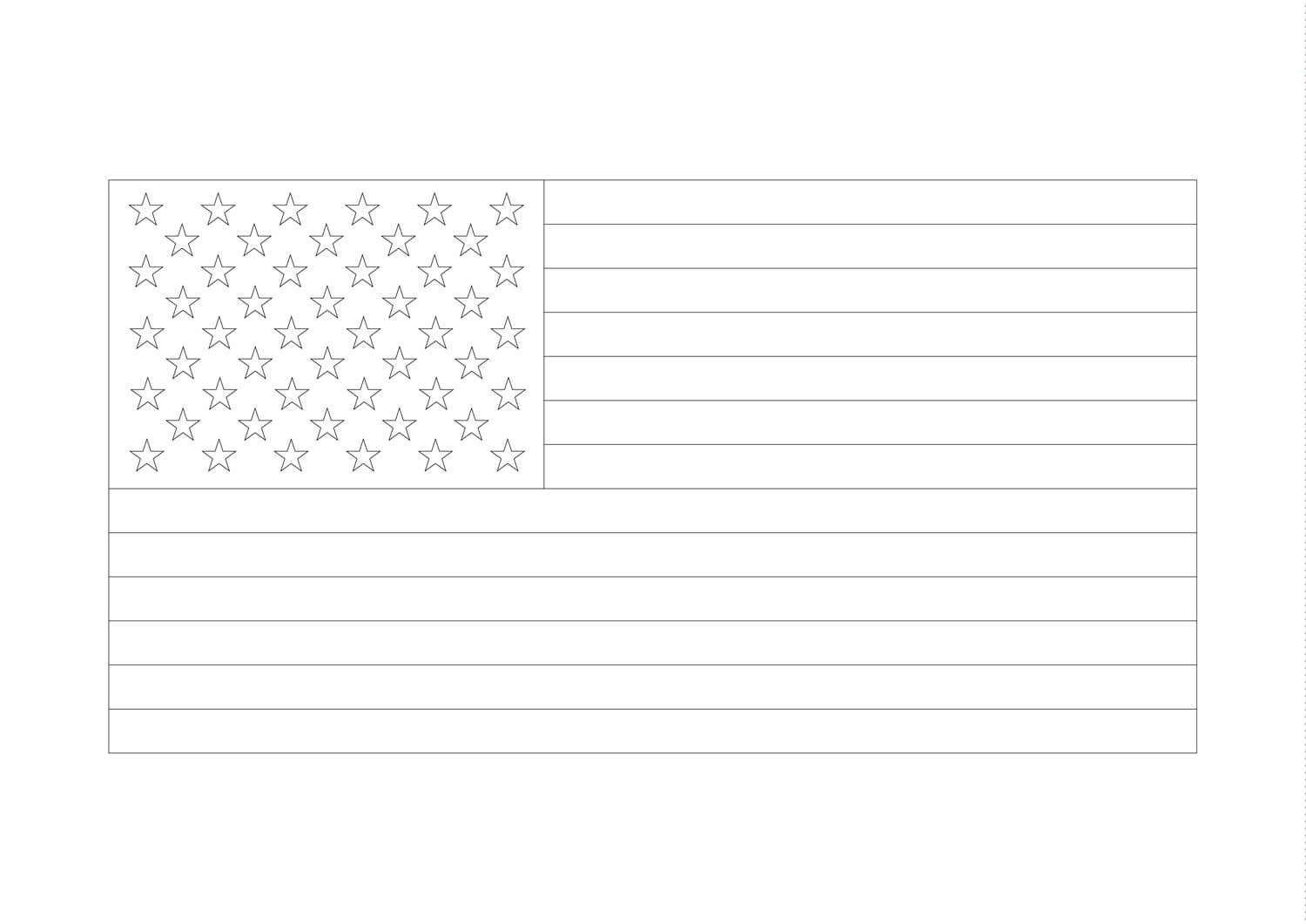 דגל ארצות הברית לצביעה