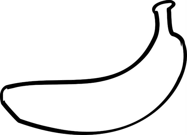 דף צביעה בננה 2