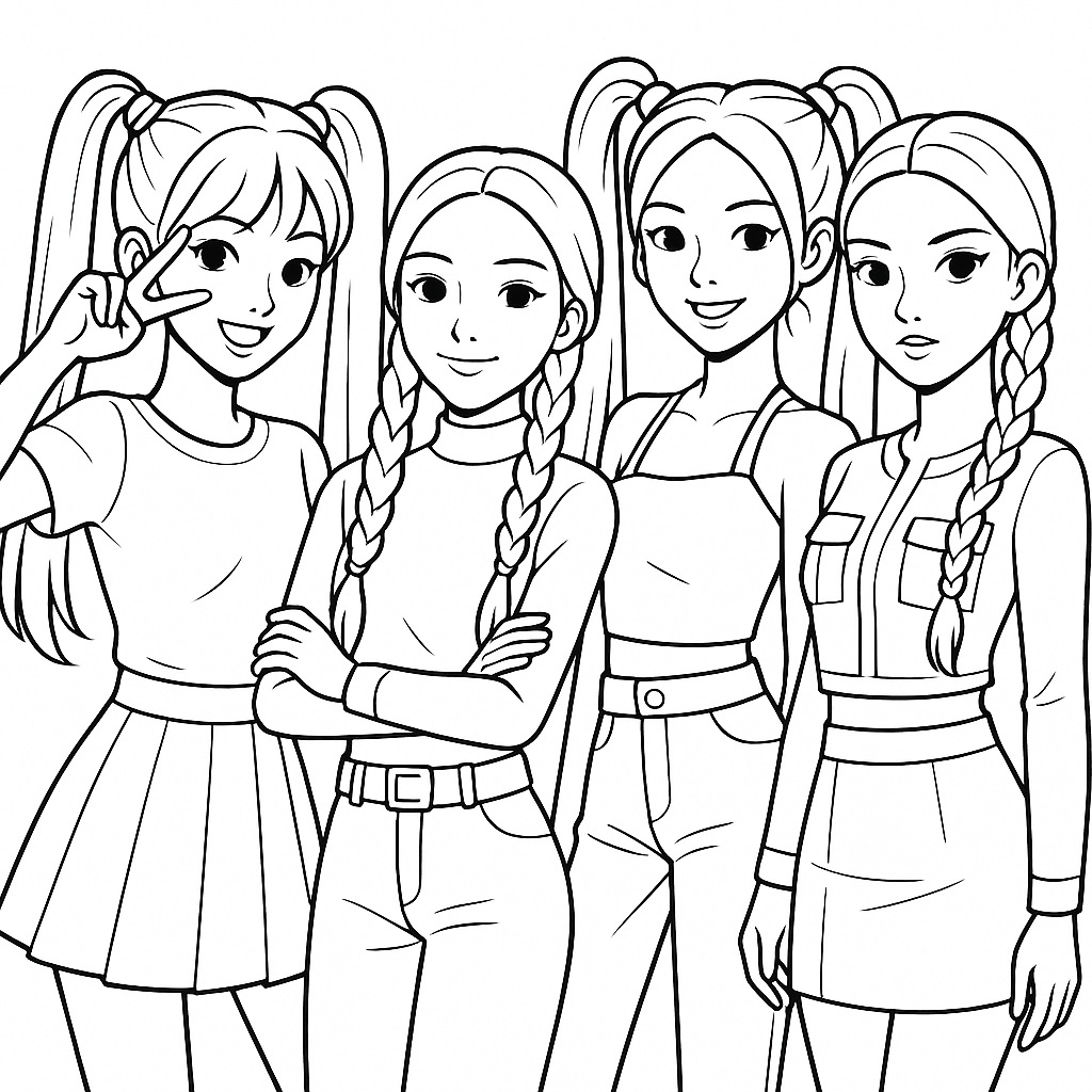בנות קיי פופ Kpop לצביעה בנות קיי פופ Kpop לצביעה
