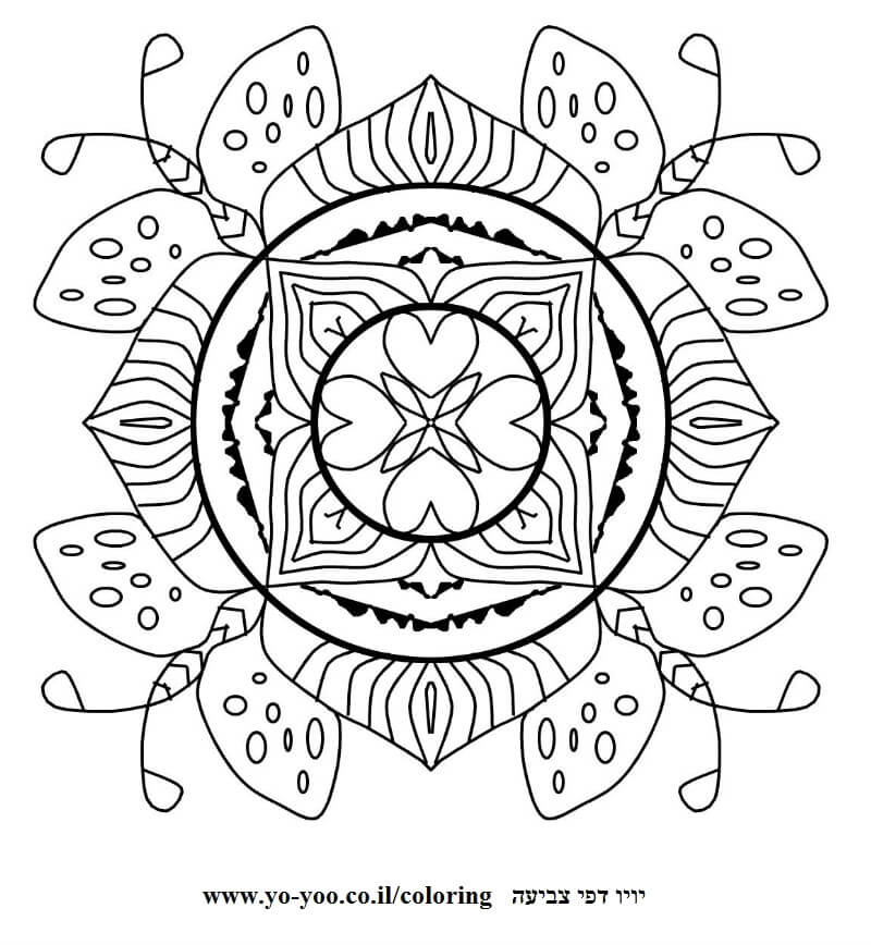 מנדלה פרפרים לצביעה מנדלה פרפרים לצביעה