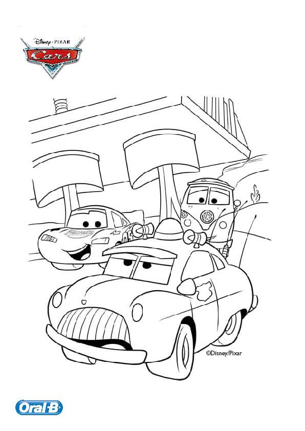 דף צביעה cars  דף צביעה cars