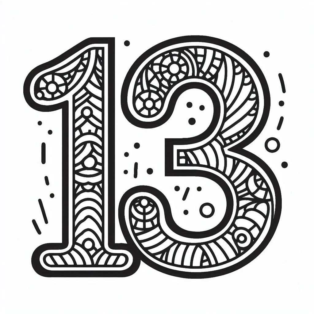     13 -      