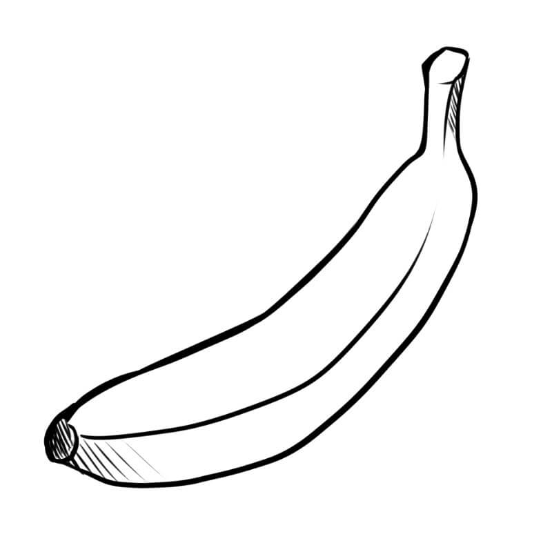דף צביעה בננה