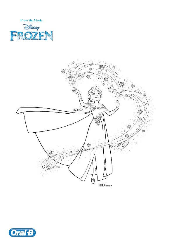 דף צביעה של אלזה דף צביעה של אלזה