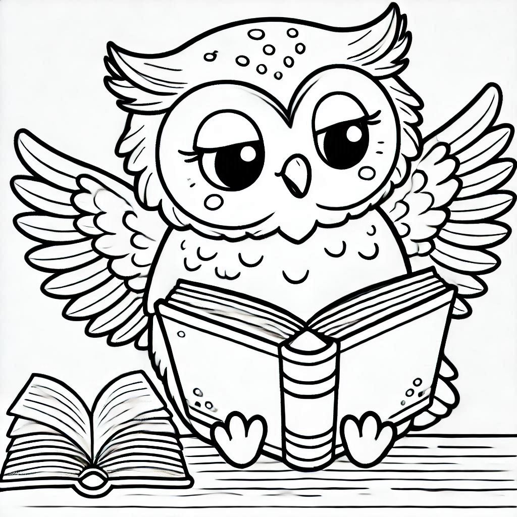 דף צביעה של ינשוף חכם דף צביעה של ינשוף חכם