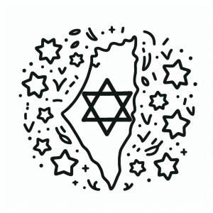 מפת ישראל לצביעה
