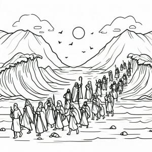 בני ישראל בים סוף לצביעה