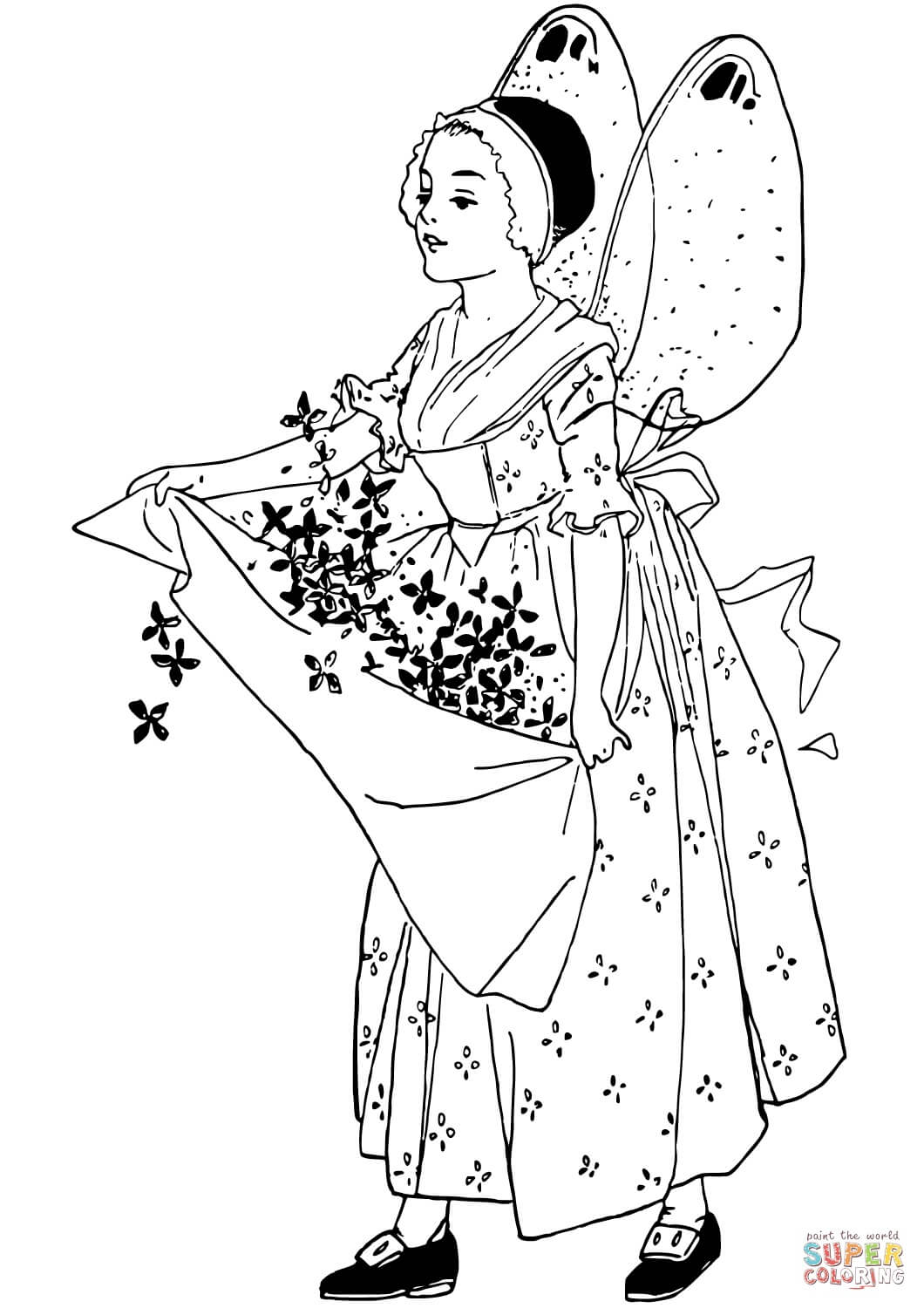 פיית הפרחים לצביעה פיית הפרחים לצביעה