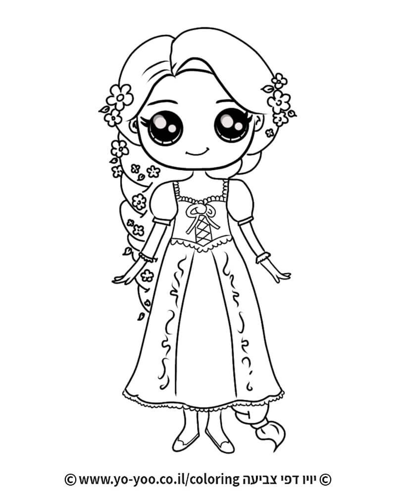 דף צביעה נסיכה יפה דף צביעה נסיכה יפה