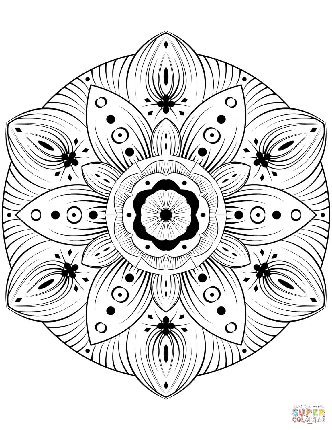 מנדלה פרח לצביעה מנדלה פרח לצביעה