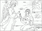 דף צביעה של מלאך 