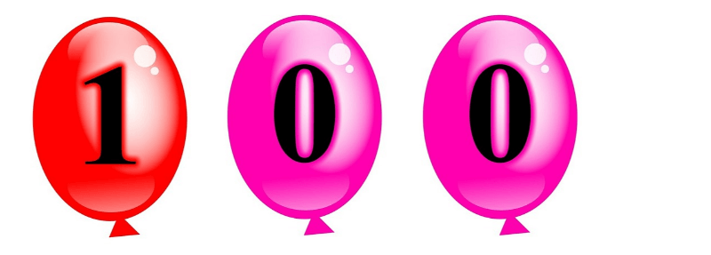  100  