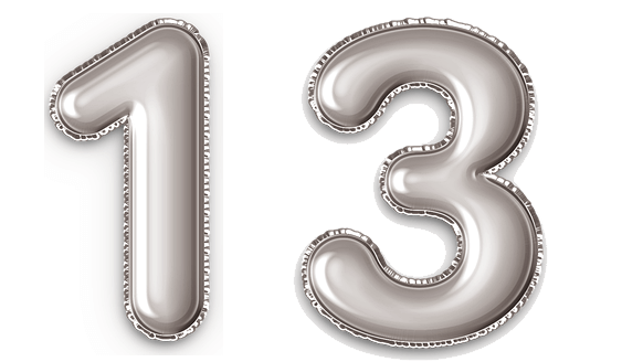  13 