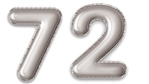 המספר 72 כסף
