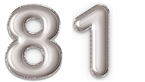 המספר 81 כסף