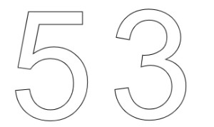 המספר 53 לצביעה - דף צביעה