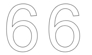המספר 66 לצביעה - דף צביעה