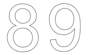המספר 89 לצביעה - דף צביעה
