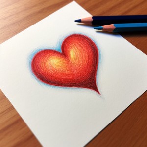 ציור של לב