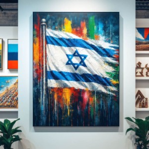 ציור של דגל ישראל