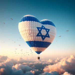 תמונה יפה עם דגל ישראל