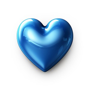 לב כחול