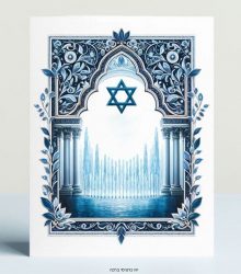 כרטיס ברכה עם מגן ...