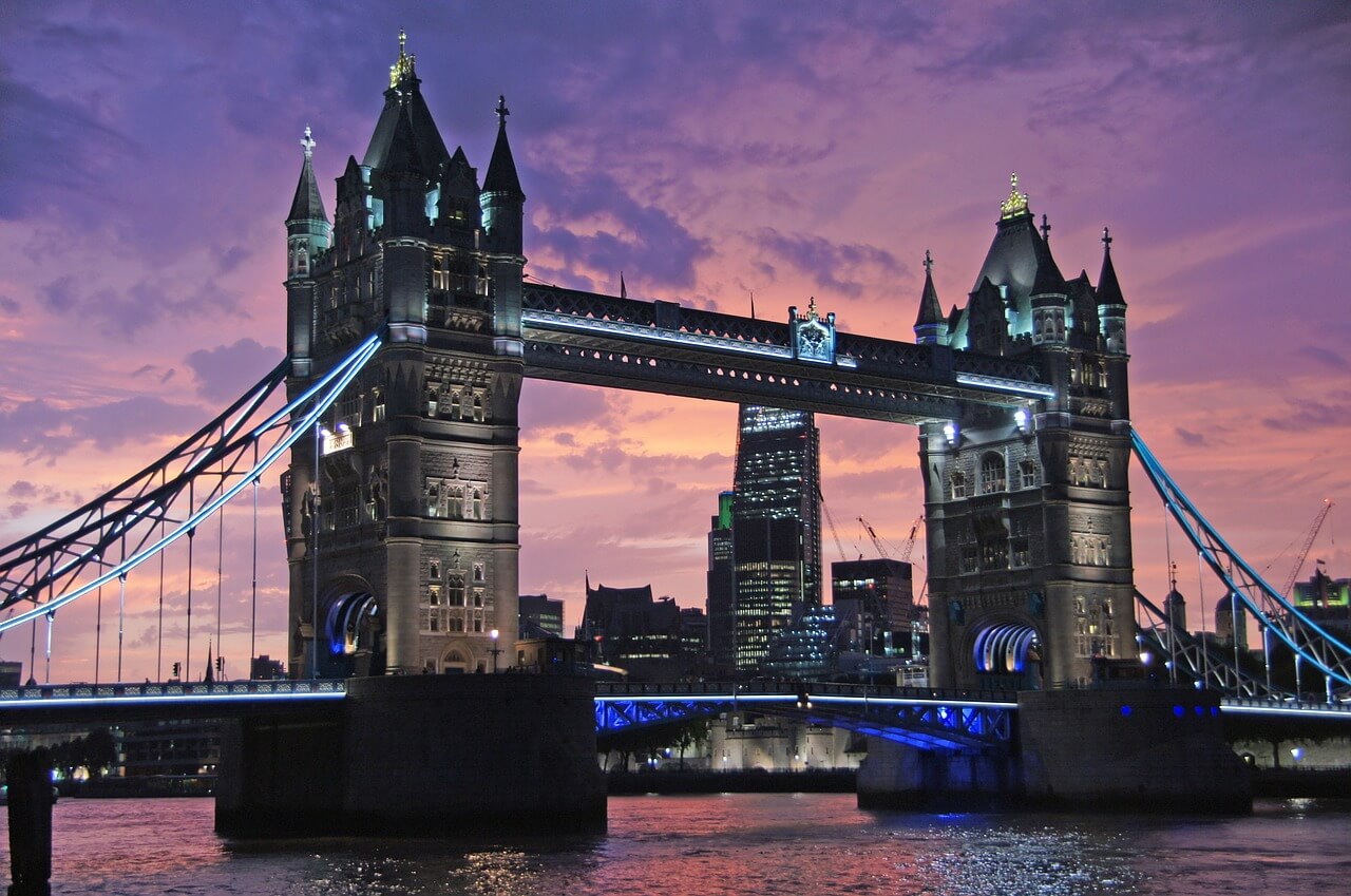 רקע של גשר לונדון