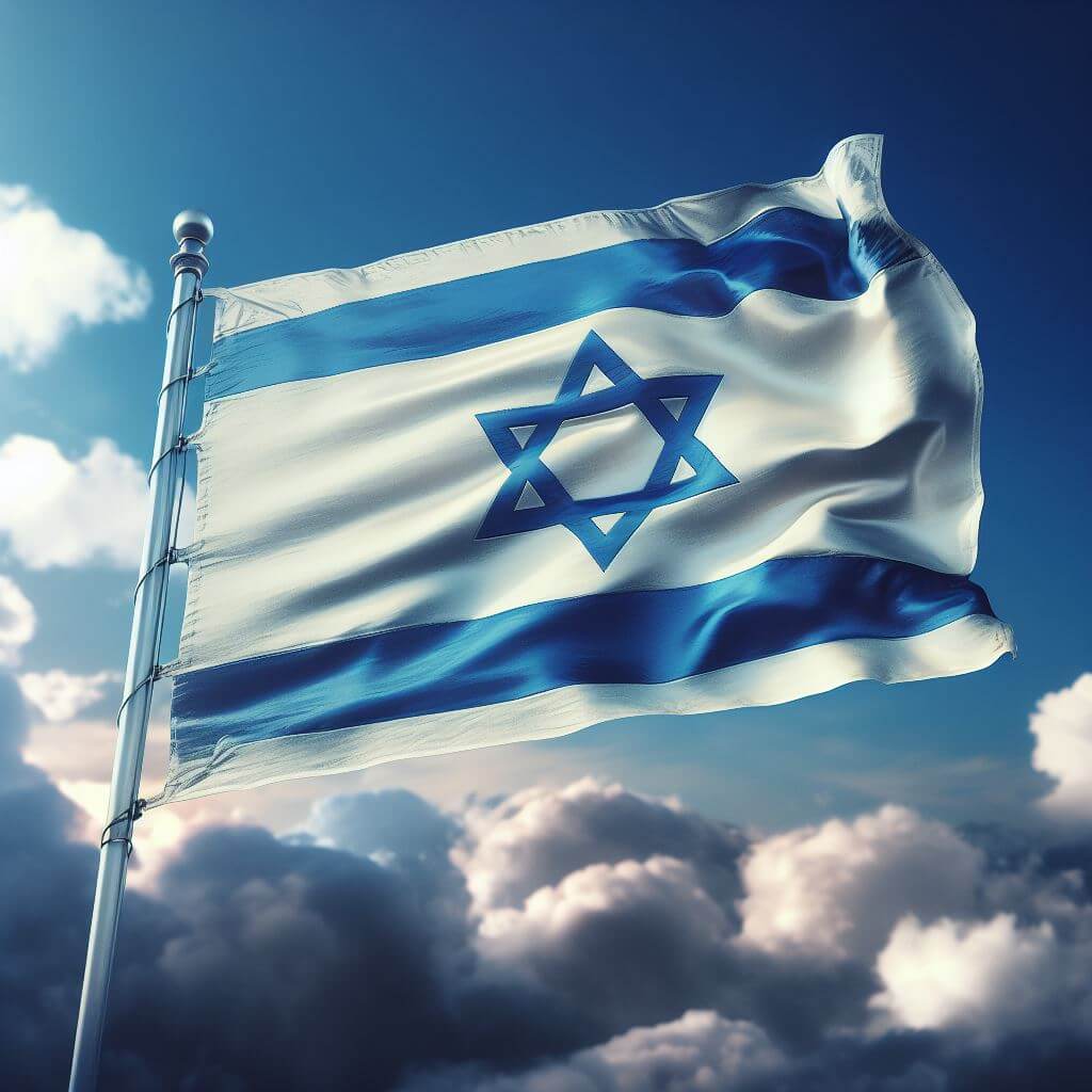 רקע של דגל ישראל 