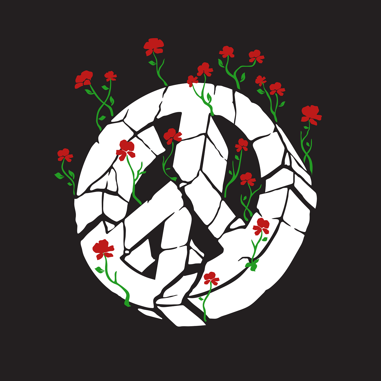 רקע של סמל השלום