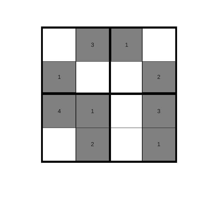  4  4  