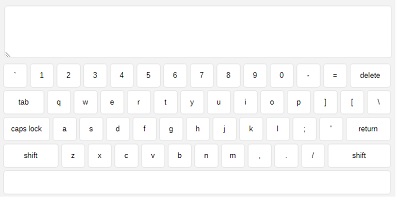 מקלדת וירטואלית באנגלית