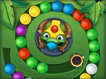 משחק יריית כדורים צבעוניים עם צפרדע, דומה למשחק זומה הישן והמוכר, תירו כדורים לאותו הצבע ותעלימו אותם
